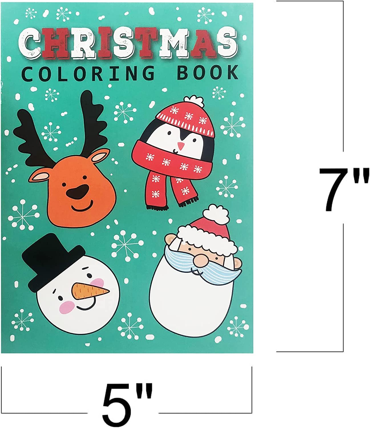 Christmas Coloring Books for Kids Bulk, Pack of 20, 5” x 7